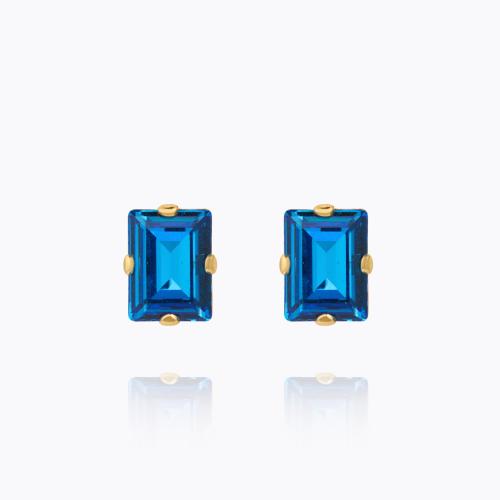 Diora Stud Earrings - Gold/Recreated Iceblue 