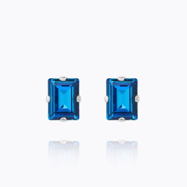 Diora Stud Earrings - Silver/Recreated Iceblue 
