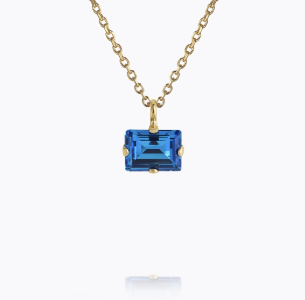 Diora Stud Necklace - Gold/ Recreated Iceblue - Image 1