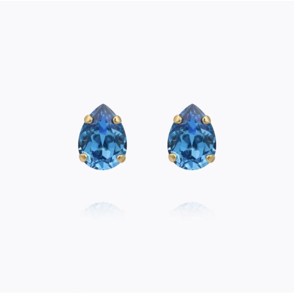 Amelia Stud Earring - Gold/Recreated Iceblue