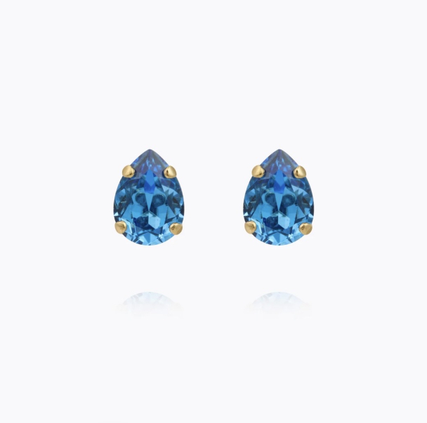 Amelia Stud Earring - Gold/Recreated Iceblue