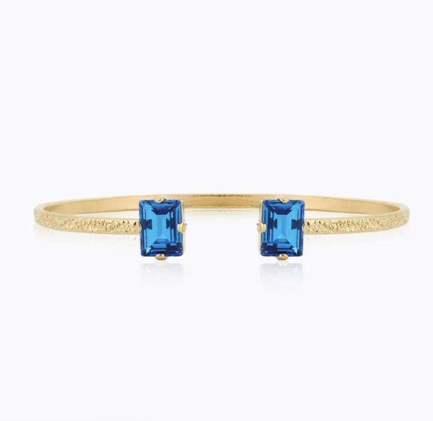 Diora Stud Bracelet - Gold/ Recreated Iceblue