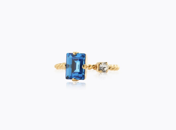 Diora Ring - Gold/ Recreated Blue Combo 
