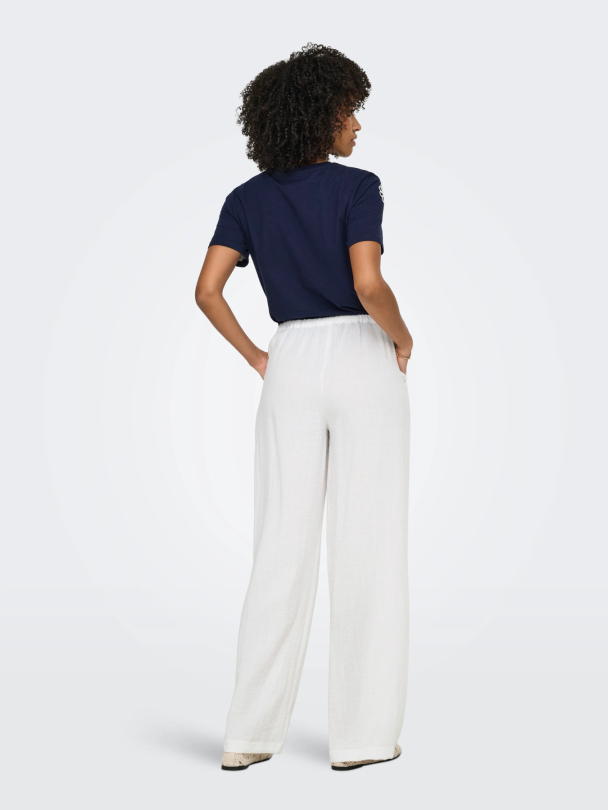 ONLITA MW LINEN LOOK WIDE PANT TLR - Image 2