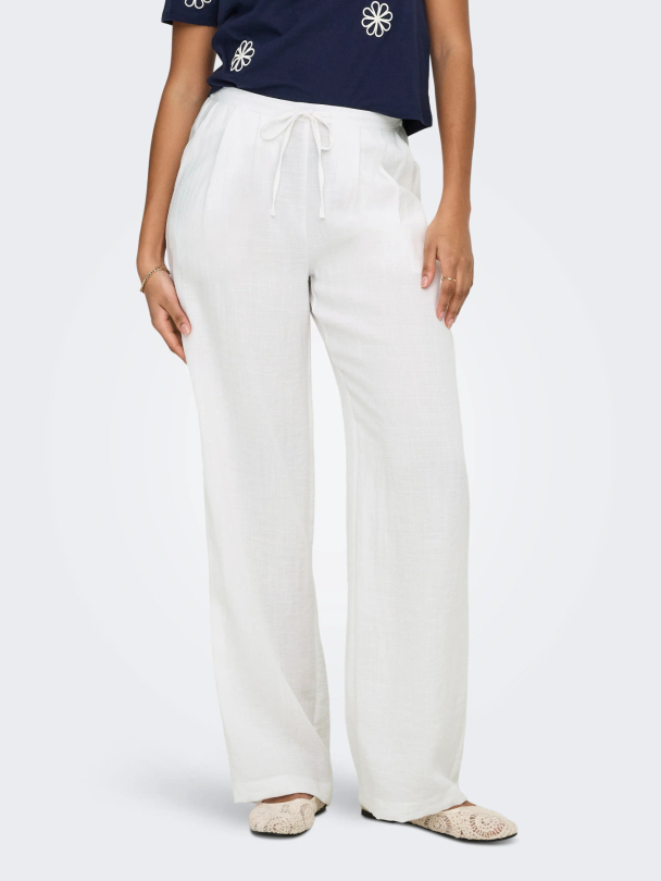 ONLITA MW LINEN LOOK WIDE PANT TLR - Image 5