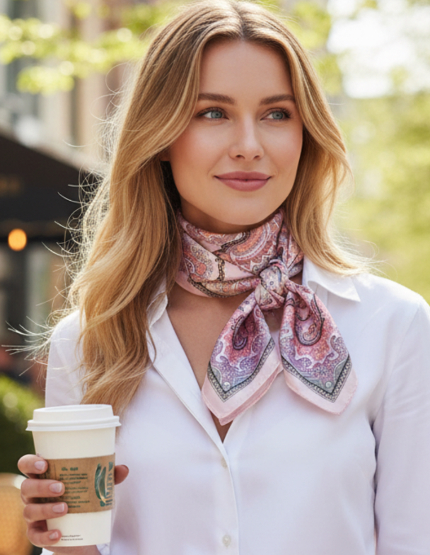 Bandana Skjerf VISKOSE/SILKE 70x70 cm - Image 1