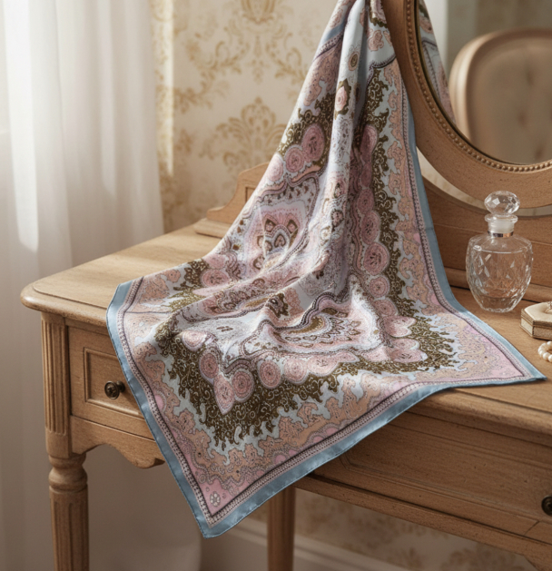 Bandana Skjerf VISKOSE/SILKE 70x70 cm - Image 3