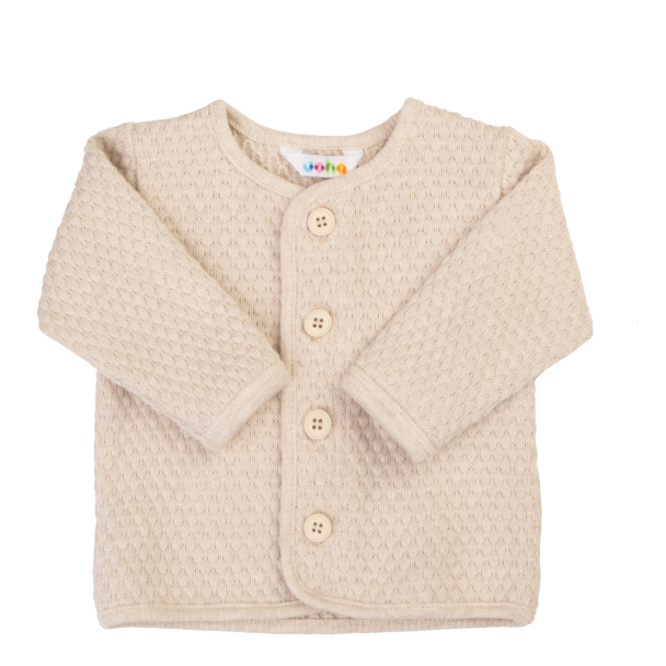 Cardigan Cotton Knit - Lys Beige