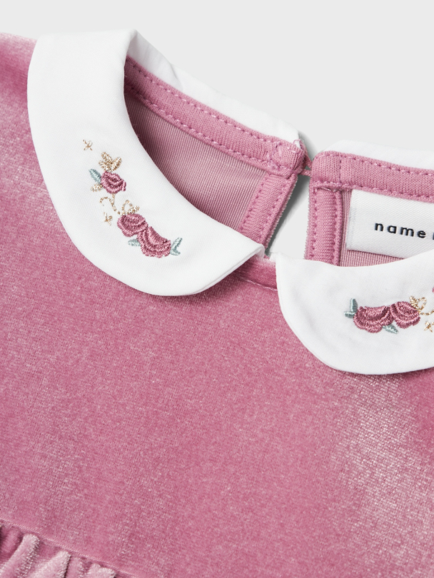 NBFRinna LS Velour Kjole - Image 3