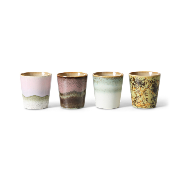 70s ceramics: coffee mugs Set of 4 - Image 2
