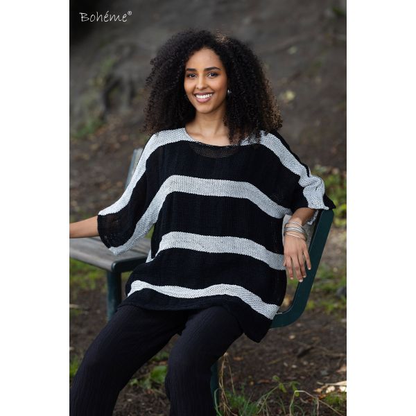 BOH&Eacute;ME Top Stripe B13231