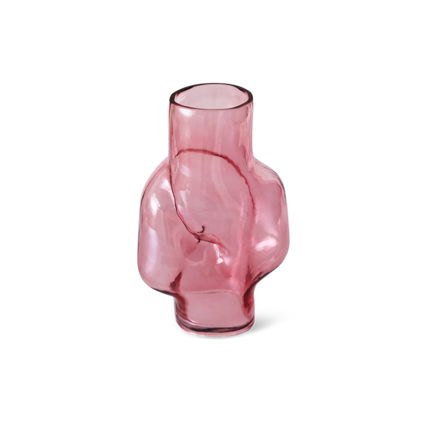 Gleam glass high vase - Rose  - Image 2