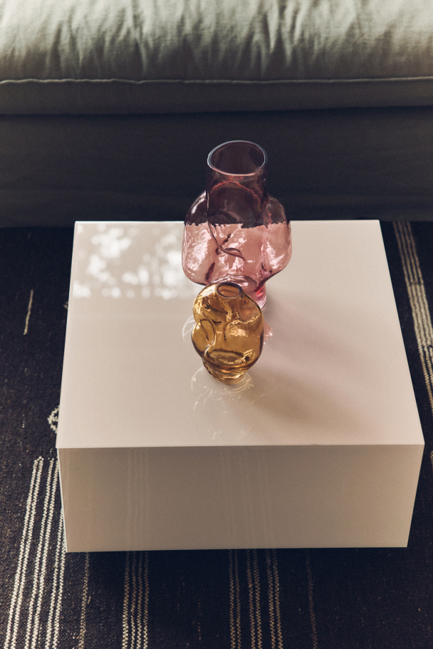 Gleam glass high vase - Rose  - Image 3