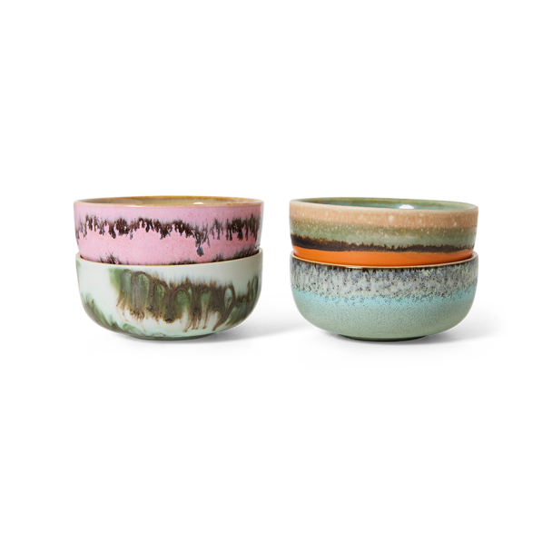70s ceramics: tapas bowls renaissance, set of 4 - Image 1