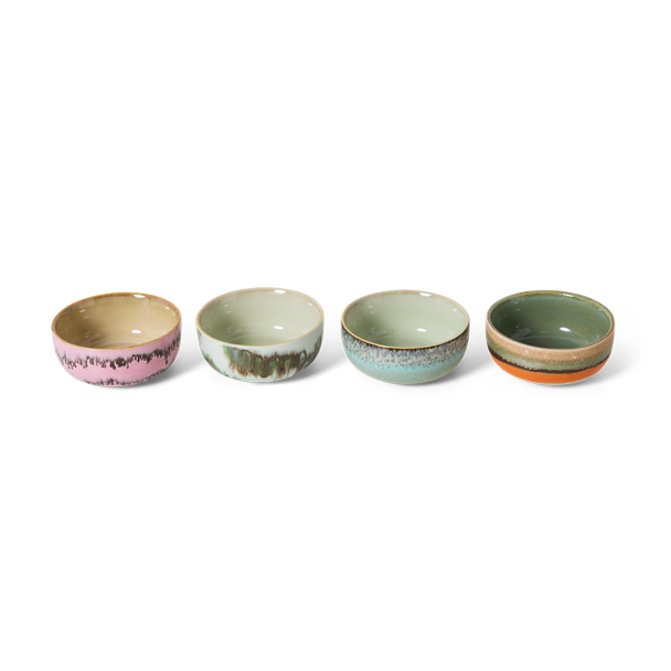 70s ceramics: tapas bowls renaissance, set of 4 - Image 3