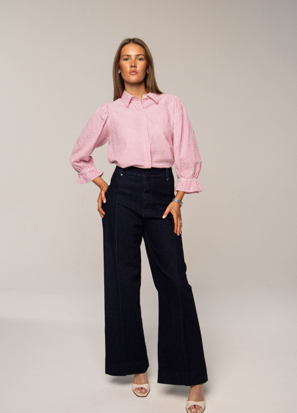 Amy Shirt - Pink Seersucker  - Image 3
