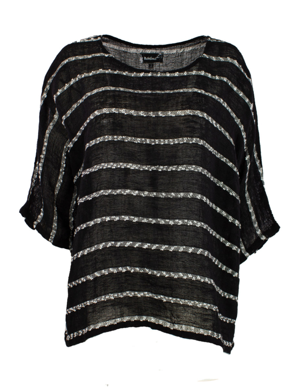 BOHÉME Top Knit Small Stripe B13230 - Image 3