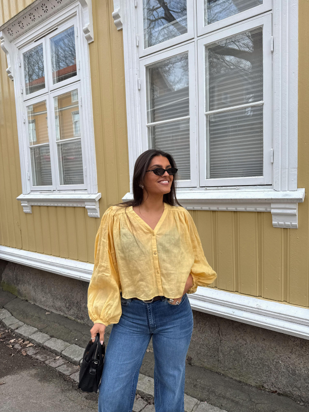 Leja Blouse - Butter Yellow - Image 5