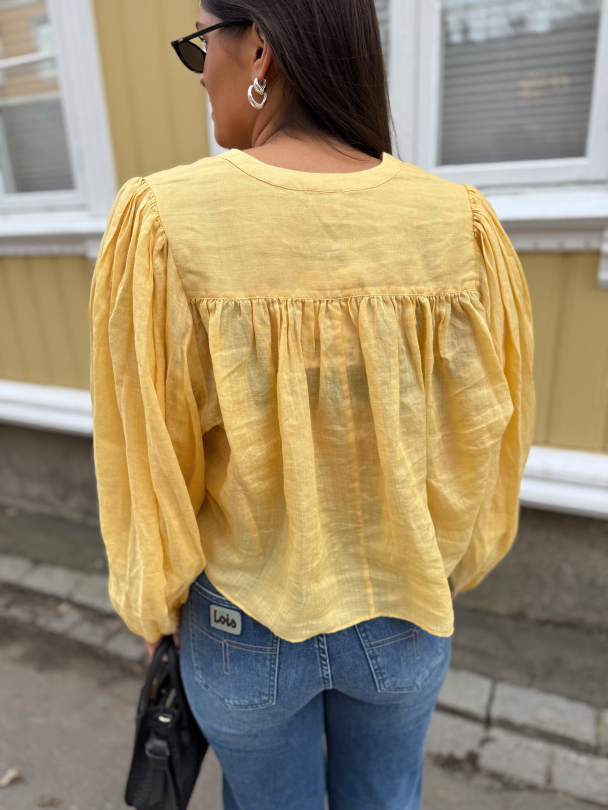 Leja Blouse - Butter Yellow - Image 7