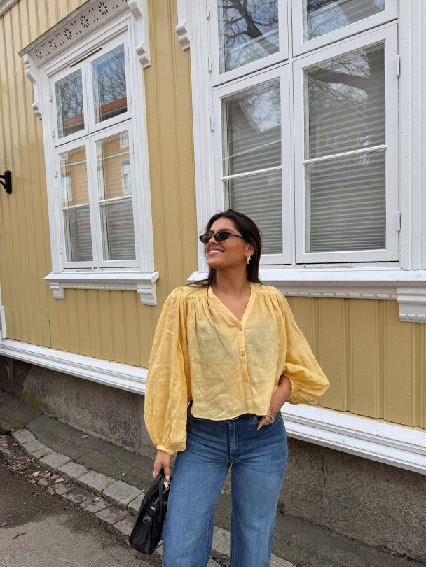 Leja Blouse - Butter Yellow - Image 8