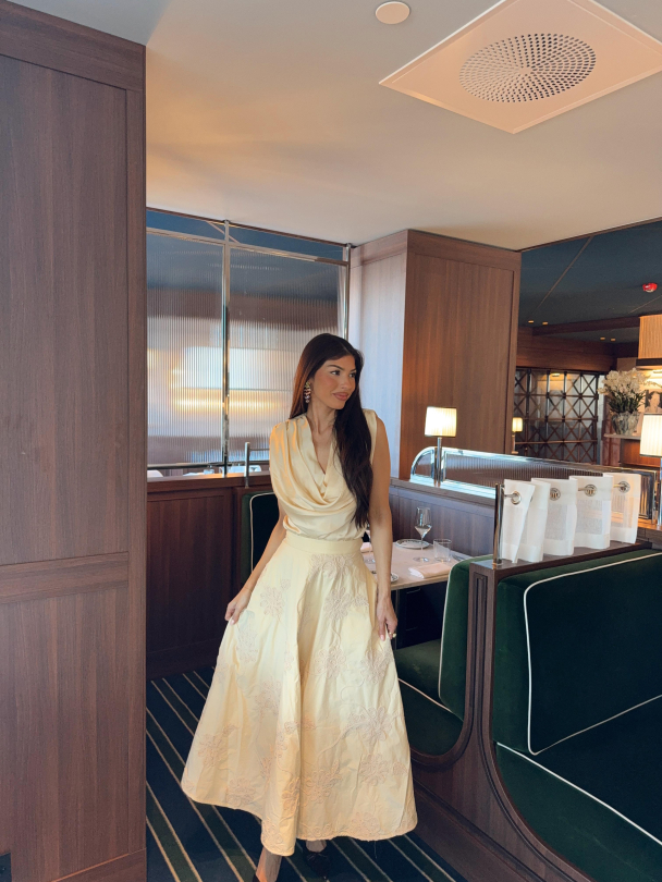 Flower Maxi Skirt - Italian Straw  - Image 5