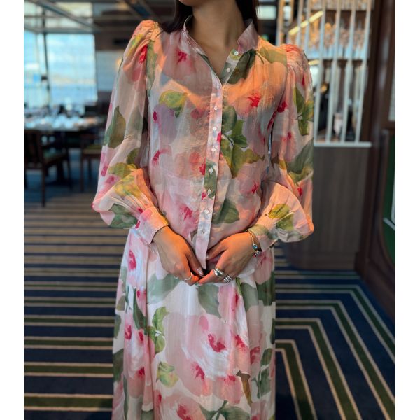 Organza Blouse - Rosette 