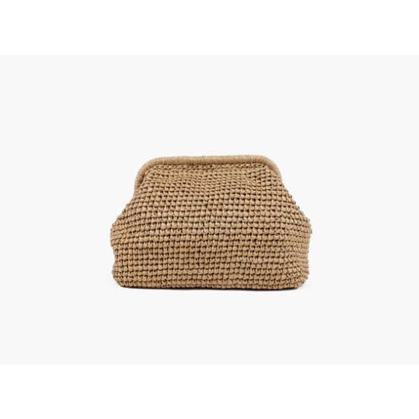 Positano Staw Clutch - Beige 