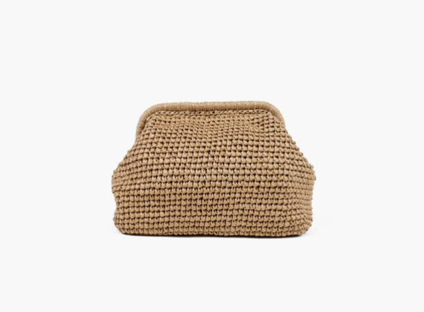 Positano Staw Clutch - Beige  - Image 1