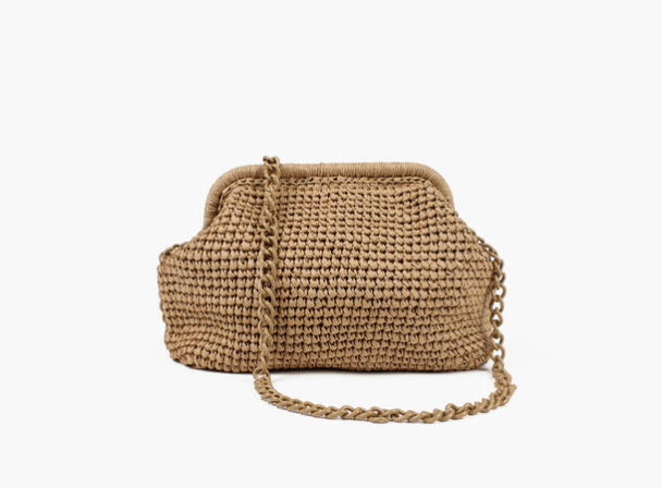 Positano Staw Clutch - Beige  - Image 2
