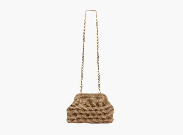 Positano Staw Clutch - Beige  - Image 3