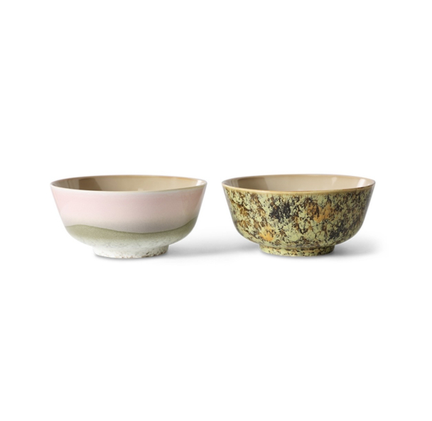 70s ceramics: ramen bowls ascend, set of 2 - Image 2