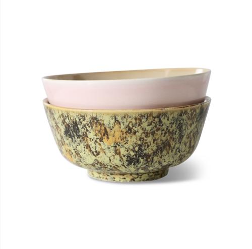 70s ceramics: ramen bowls ascend, set of 2