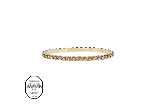 Aura elastisk tennis armb&aring;nd - Gull (Forgylt)