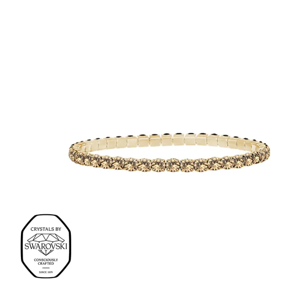 Aura elastisk tennis armb&aring;nd - Gull (Forgylt)