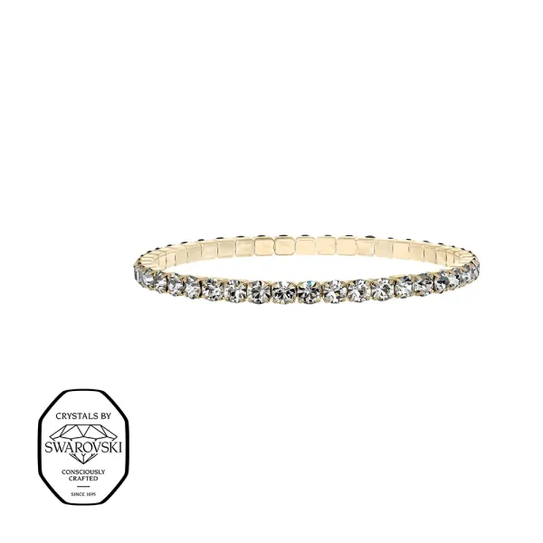 Aura elastisk tennis armb&aring;nd - Blank (Forgylt)