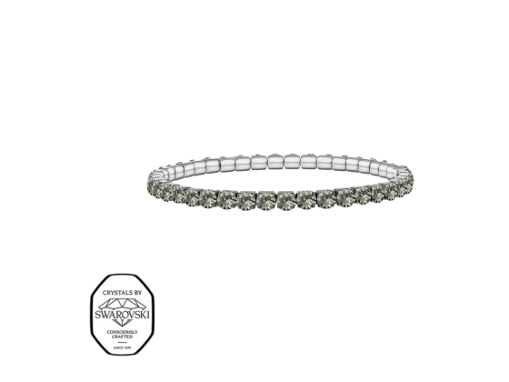 Aura elastisk tennis armb&aring;nd - Gr&aring; (S&oslash;lv)