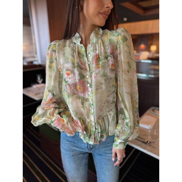 Organza Shirt - Watercolour Dreams 