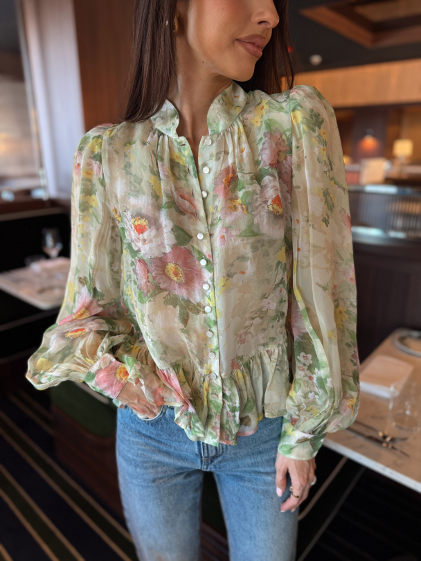 Organza Shirt - Watercolour Dreams  - Image 1