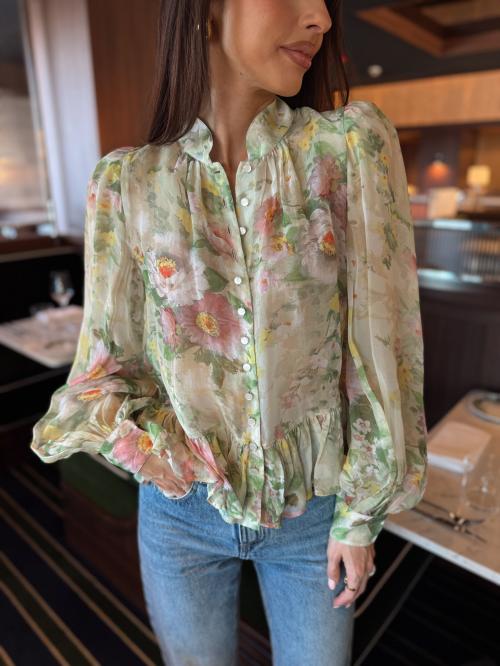 Organza Shirt - Watercolour Dreams 