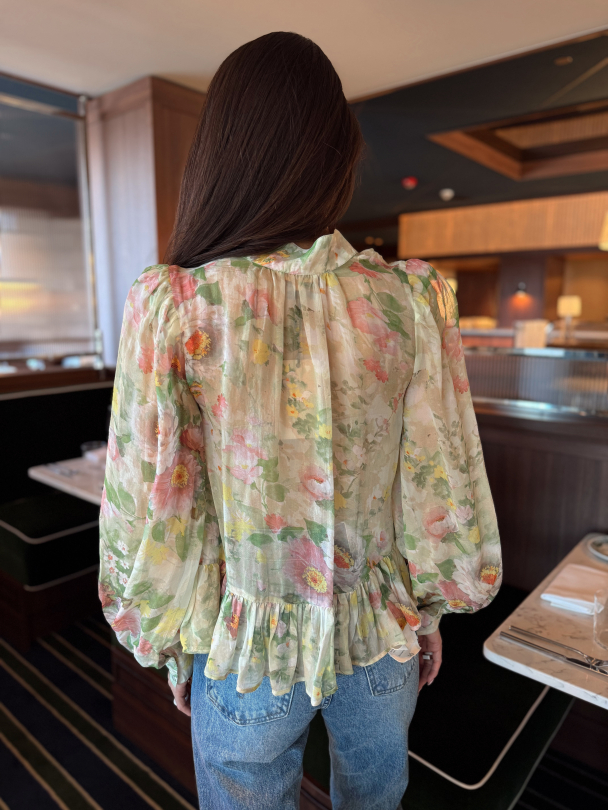 Organza Shirt - Watercolour Dreams  - Image 4