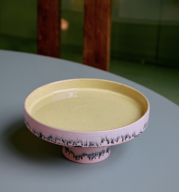 70s ceramics: bowl on base -  Bubble - Image 2