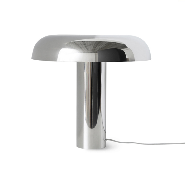 Mushroom table lamp chrome - Image 1