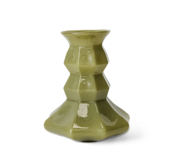 Silhouette glass vase green - Image 1