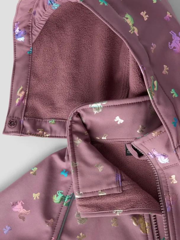 NMFalfa Softshelldress Enhjørning Lilla - Image 3