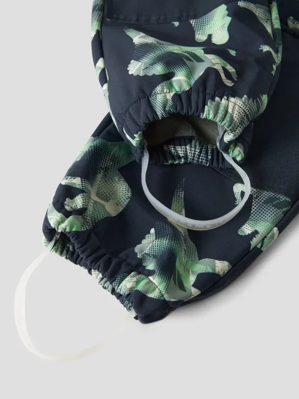 NMMalfa Softshelldress Dinosaur Blå - Image 5