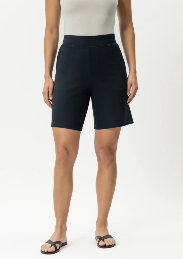 Light Ponte Shorts - Navy - Image 1