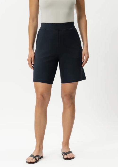 Light Ponte Shorts - Navy