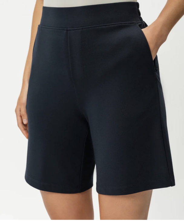 Light Ponte Shorts - Navy - Image 3