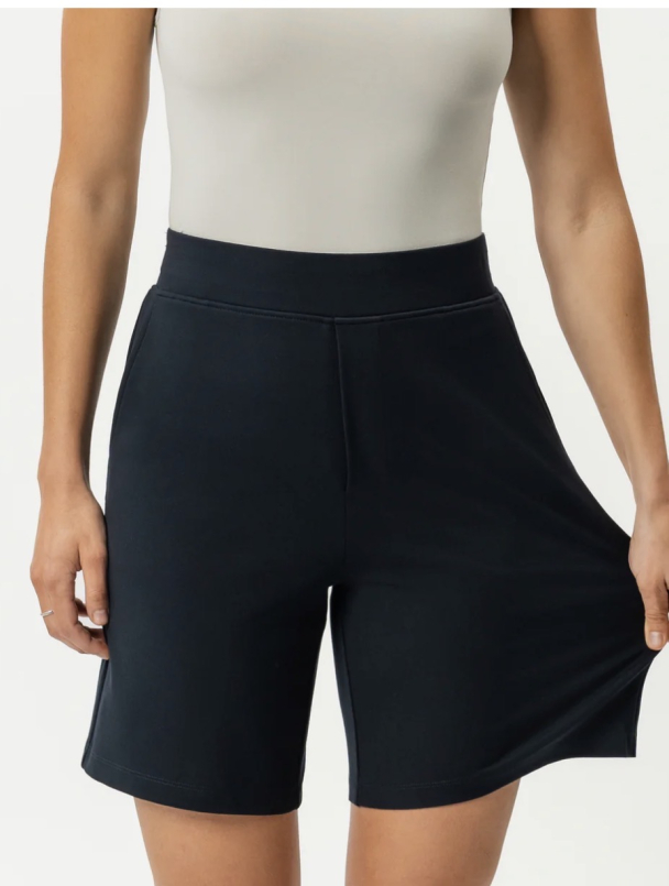 Light Ponte Shorts - Navy - Image 4