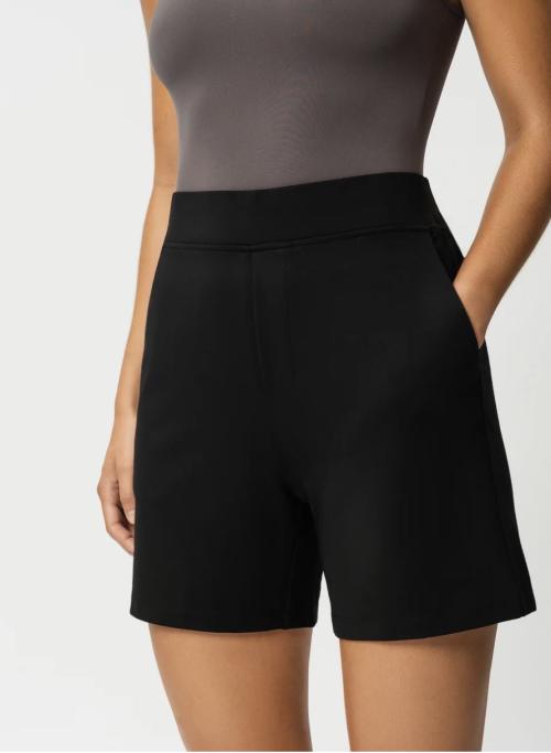 Light Ponte Shorts - Black 